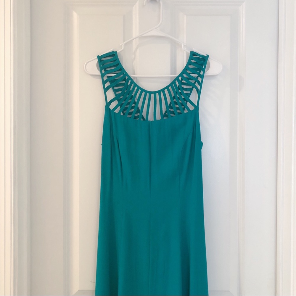 ❌SOLD❌ f21 green-blue maxi dress